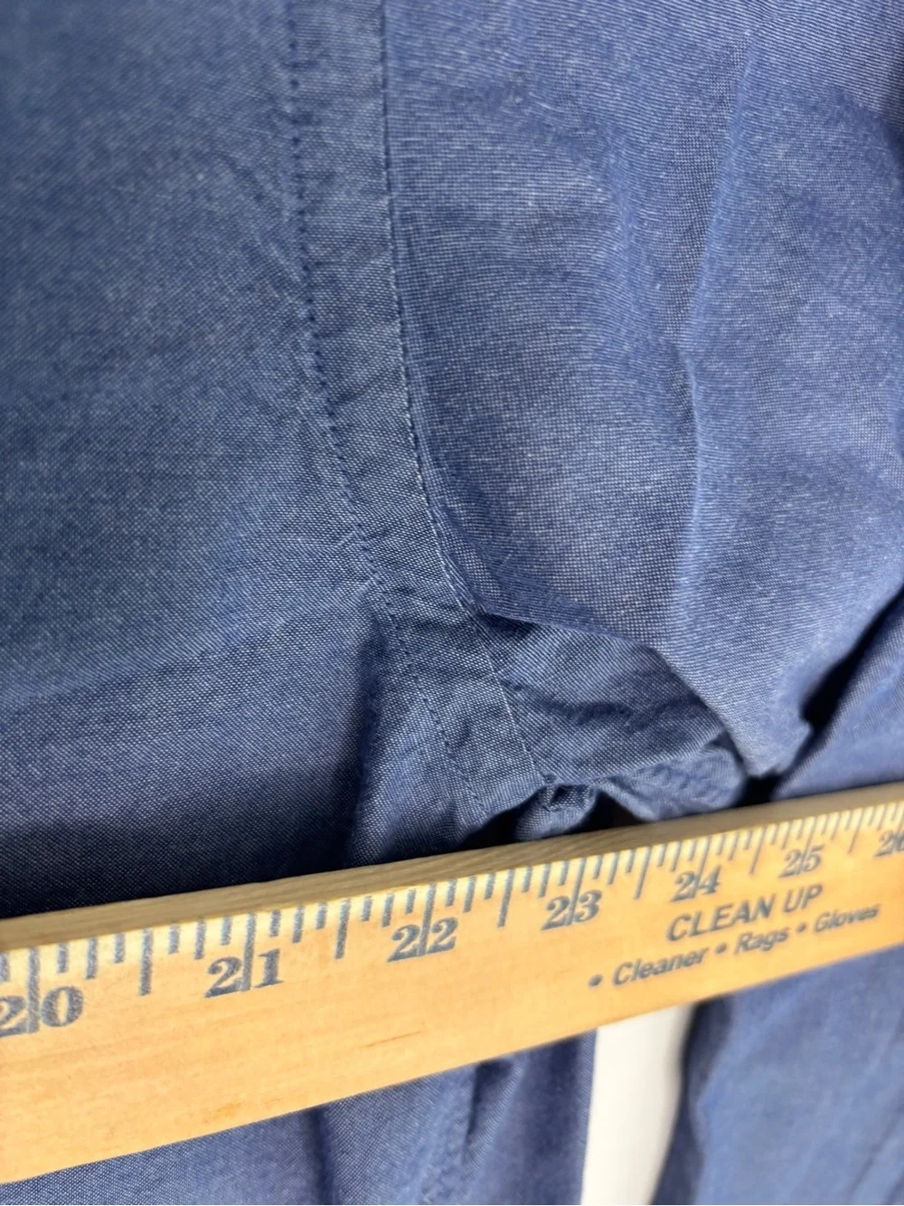 J.Crew Sunwashed Oxford Shirt XL Blue Button Front Long Sleeve 100% Cotton